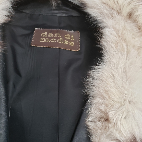 Vintage 1970's Black Dan Di Modes Leather Coat - Picture 6 of 6